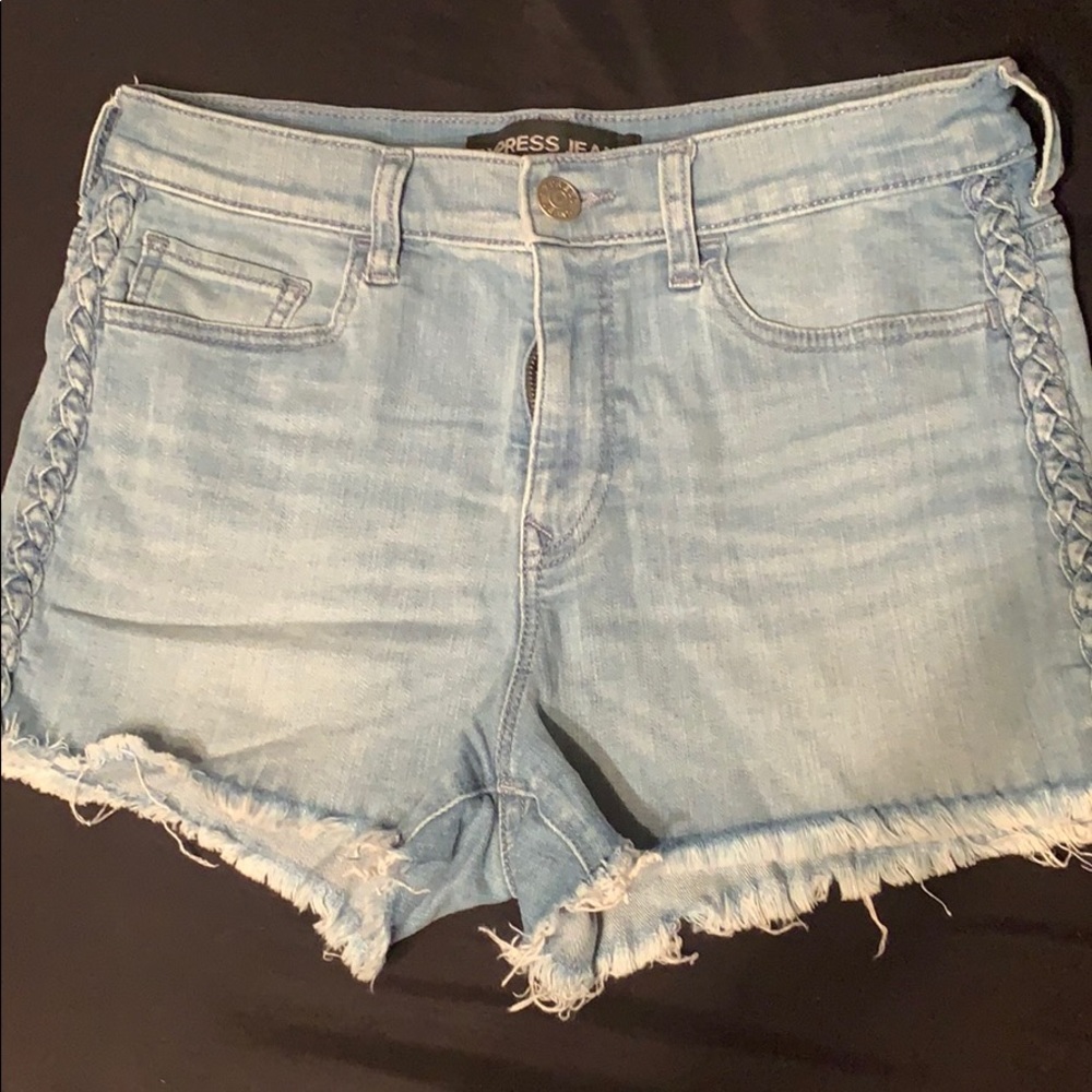 Express denim shorts